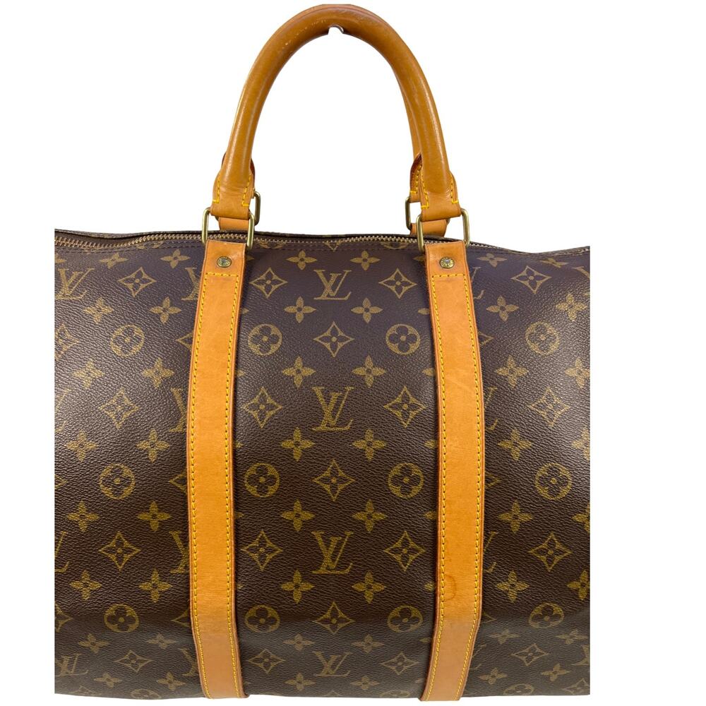 Louis Vuitton Keepall 55 Monogram Canvas Travel Duffle Bag Vintage France - Picture 14 of 16
